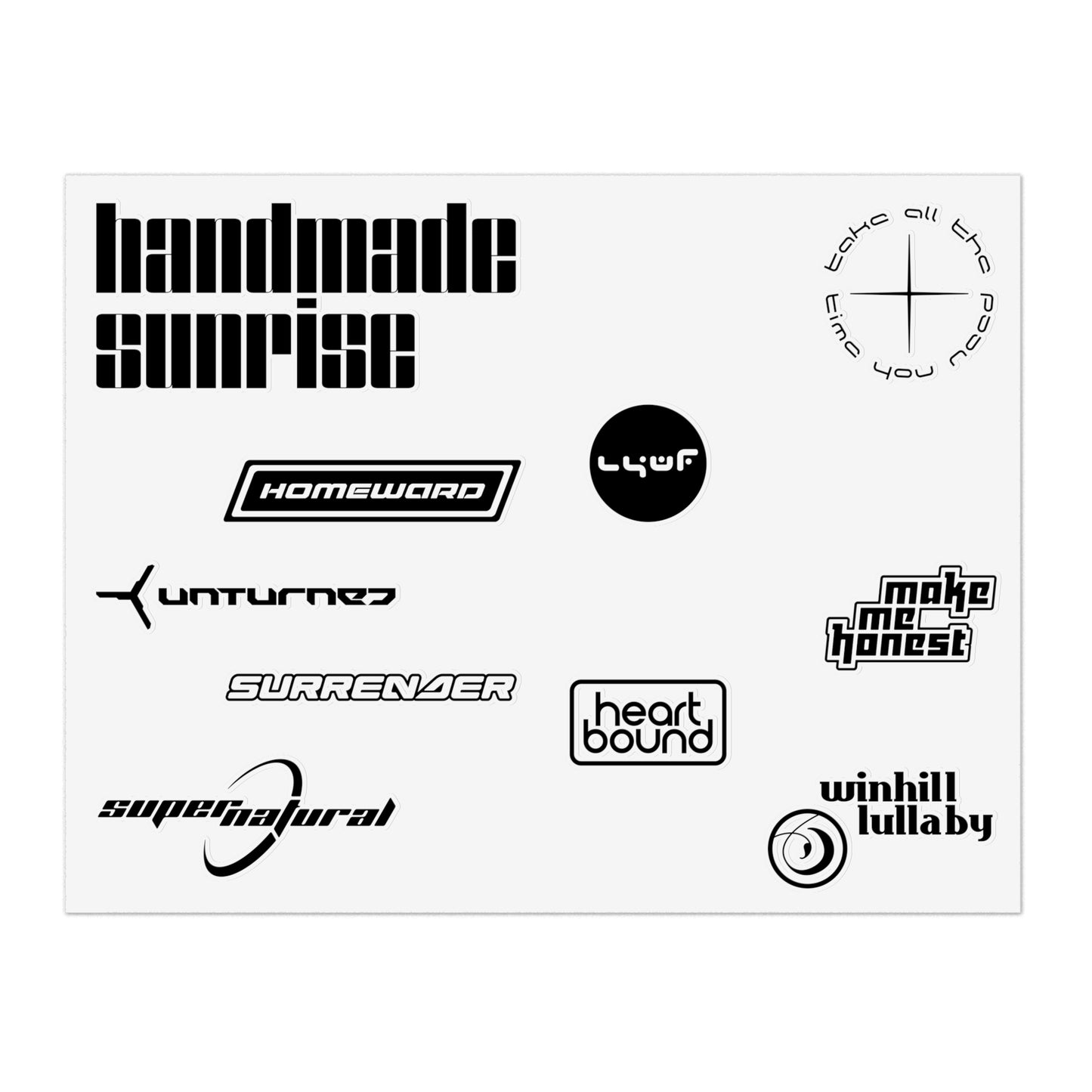 Handmade Sunrise Sticker Sheet