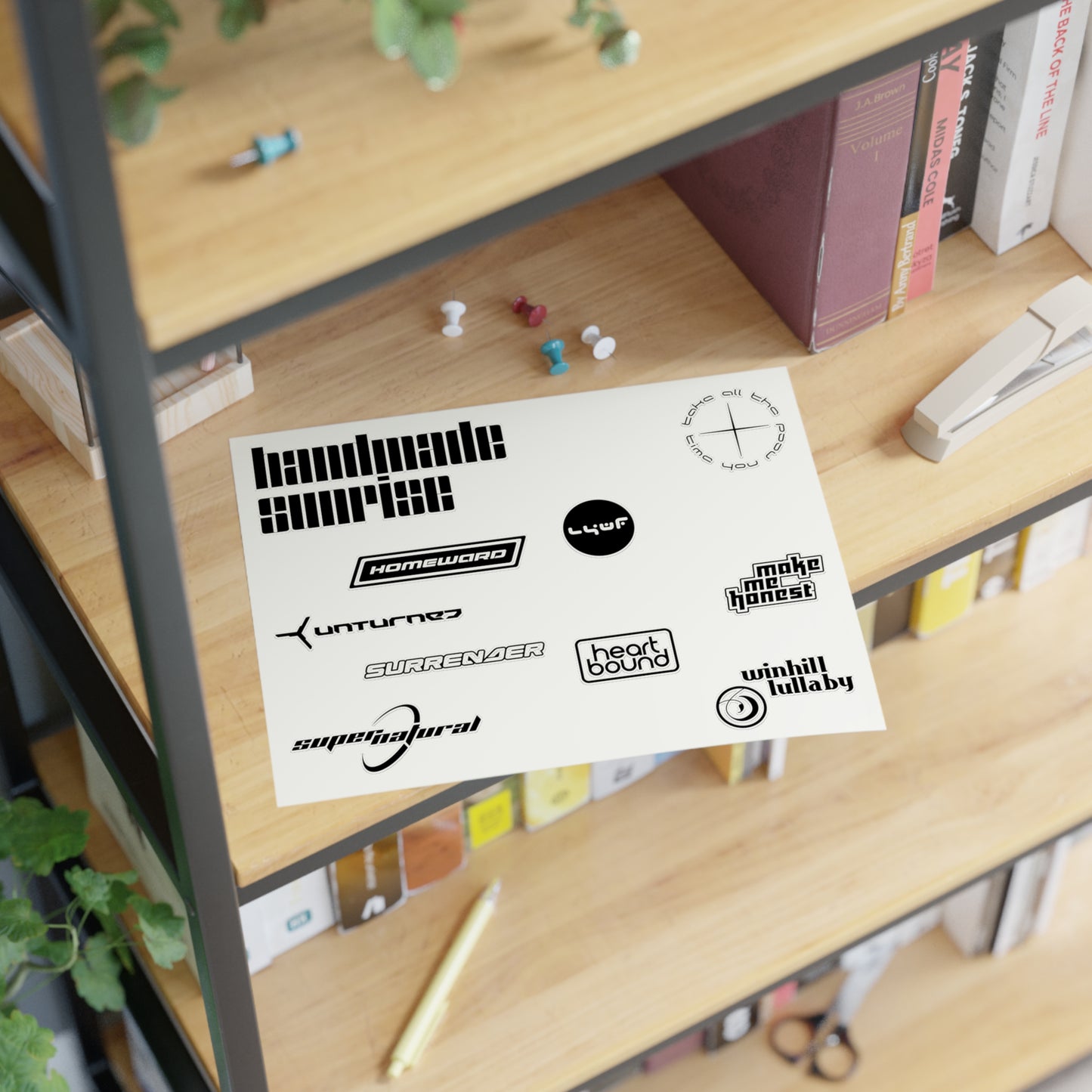 Handmade Sunrise Sticker Sheet